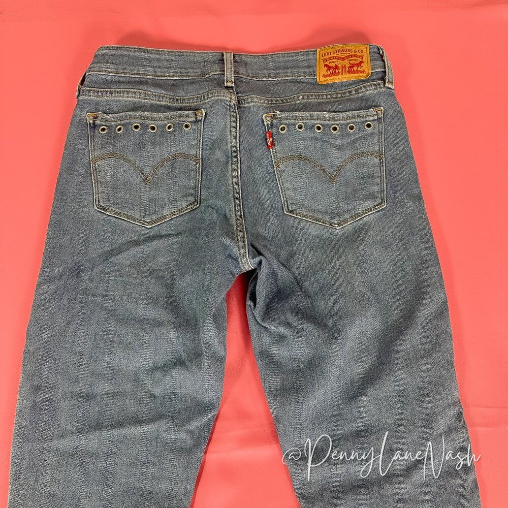 Levi's  711 Skinny Ankle Denim Jeans Chelsea Bling Size 29 - Picture 8 of 12